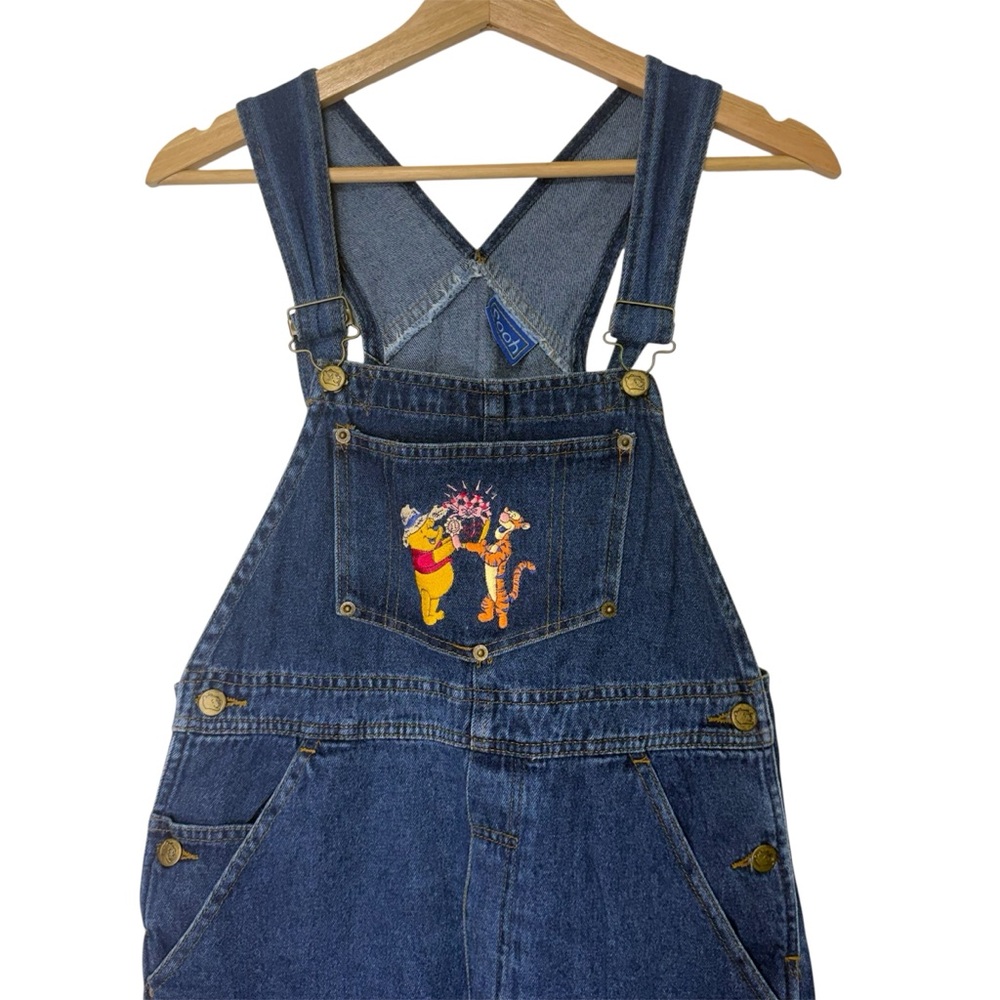 Vintage 90’s Classic Disney Winnie the Pooh denim overalls size M